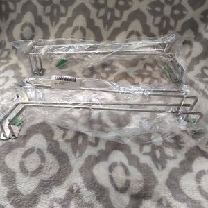 NWT wine glass holder hanging under cabinet mount set of 2